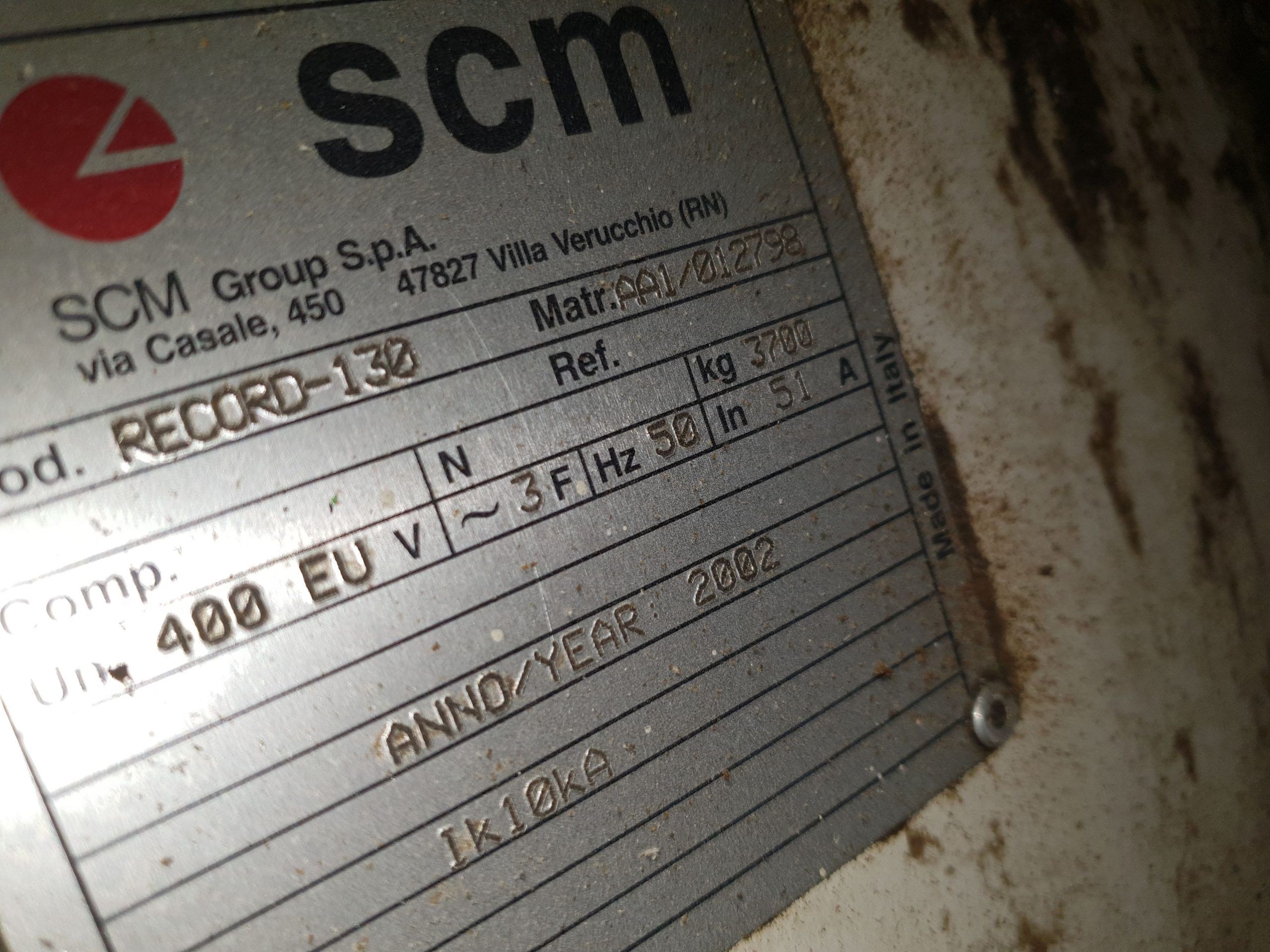 CNC SCM RECORD 130 Ref. OCV-707 - Imagen 4